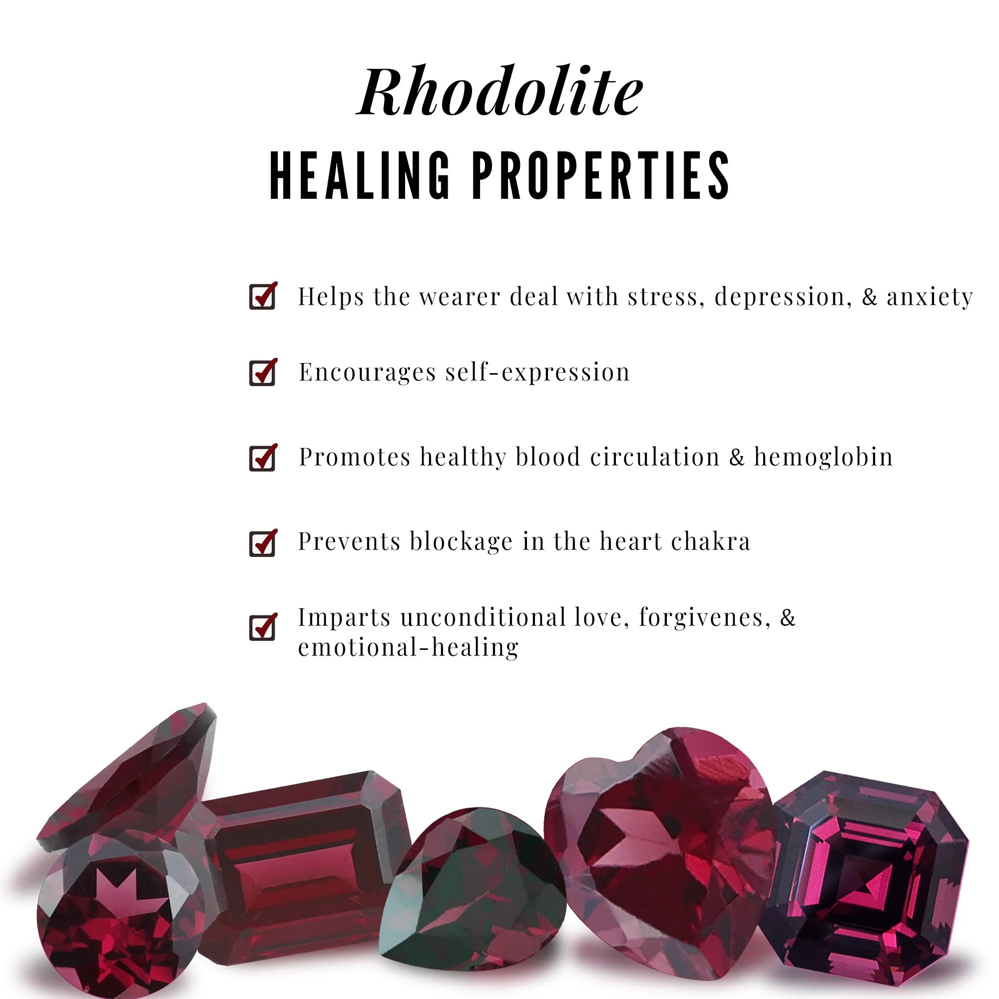 1 CT Designer Rhodolite Anniversary Ring with Diamond Accent