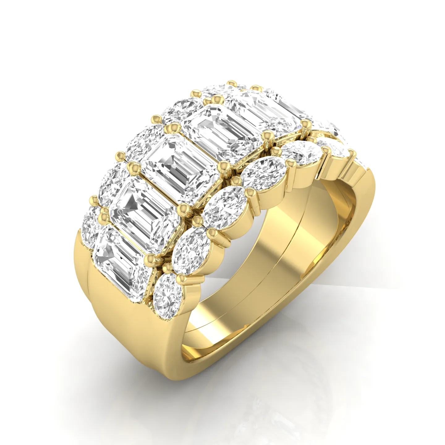 5 ctw Multi-Shape Lab Grown Diamond Fashion Ring