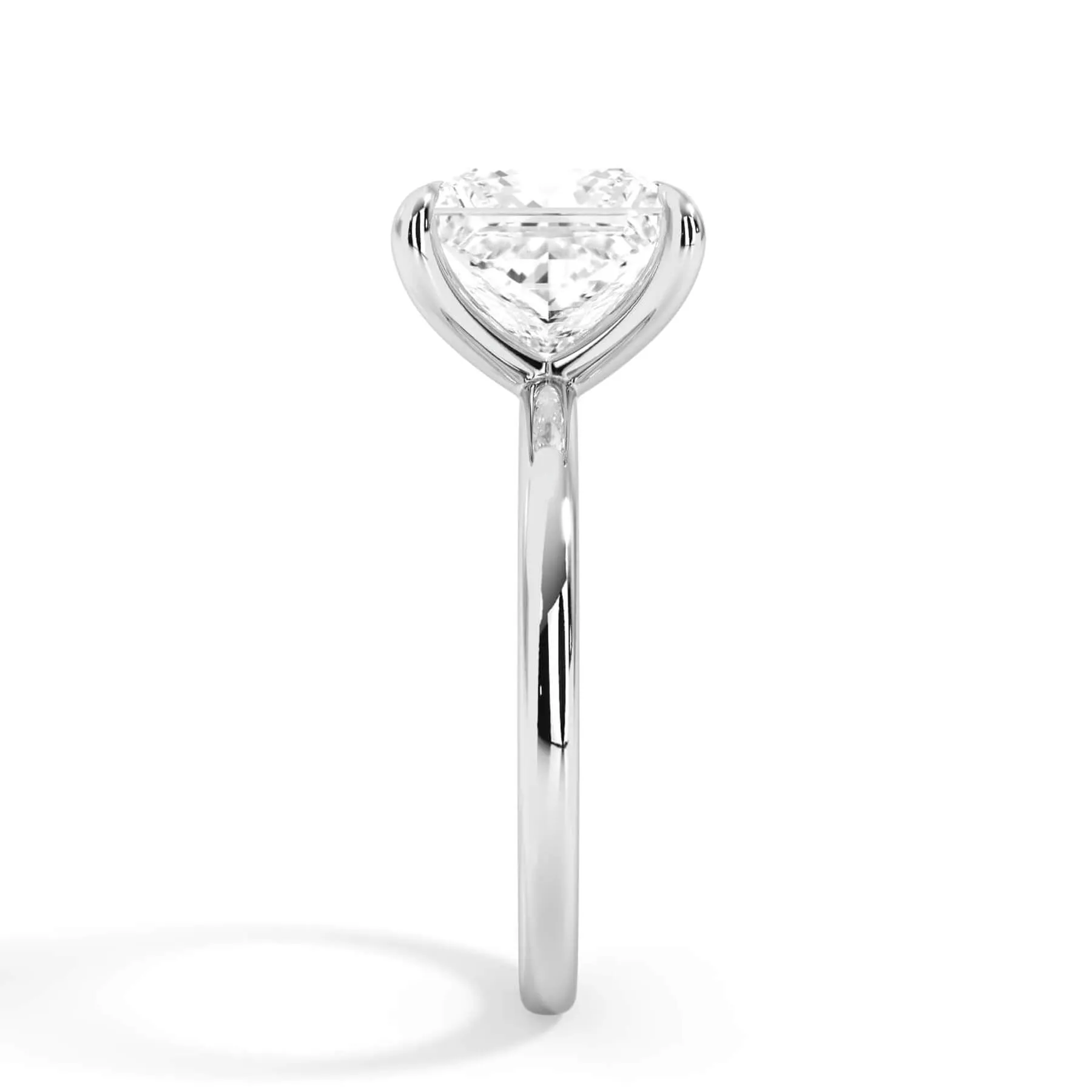 Classic Solitaire Engagement Ring Setting with 6 Prongs