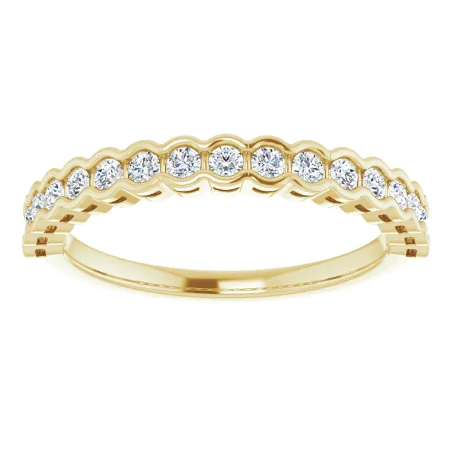 Continuous Round Bezel Anniversary Band