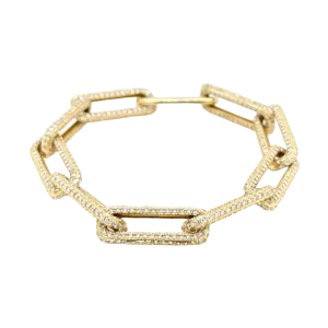 DIAMOND PAPERCLIP BRACELET