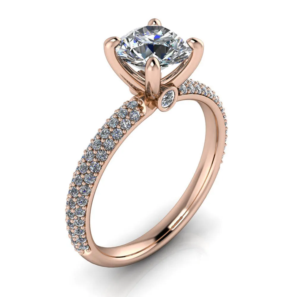 Diamond Pave Engagement Ring - Beata