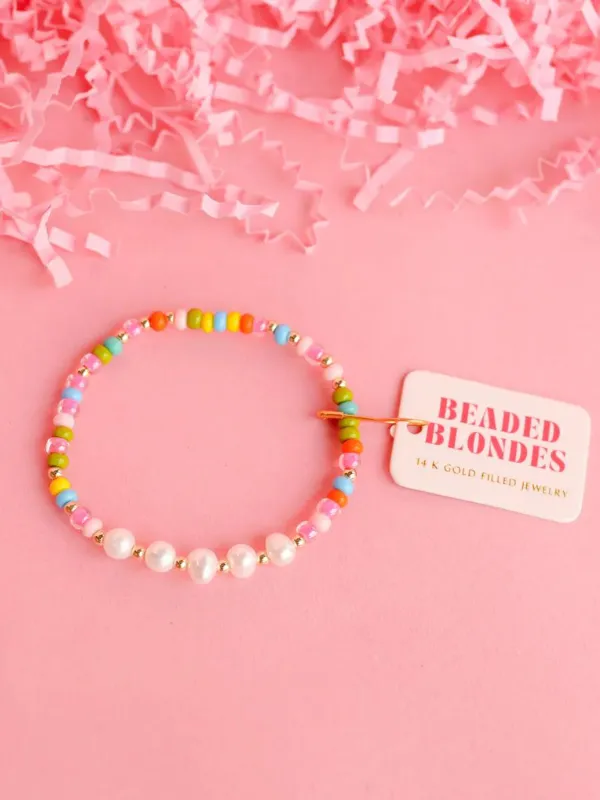Extended Tatum Multicolor Beaded Bracelet