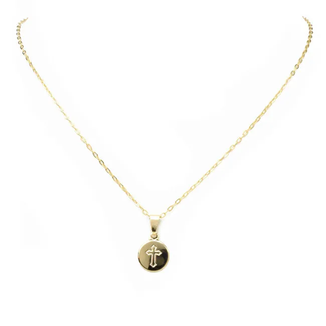 Gold Filled Cross Pendant Necklace