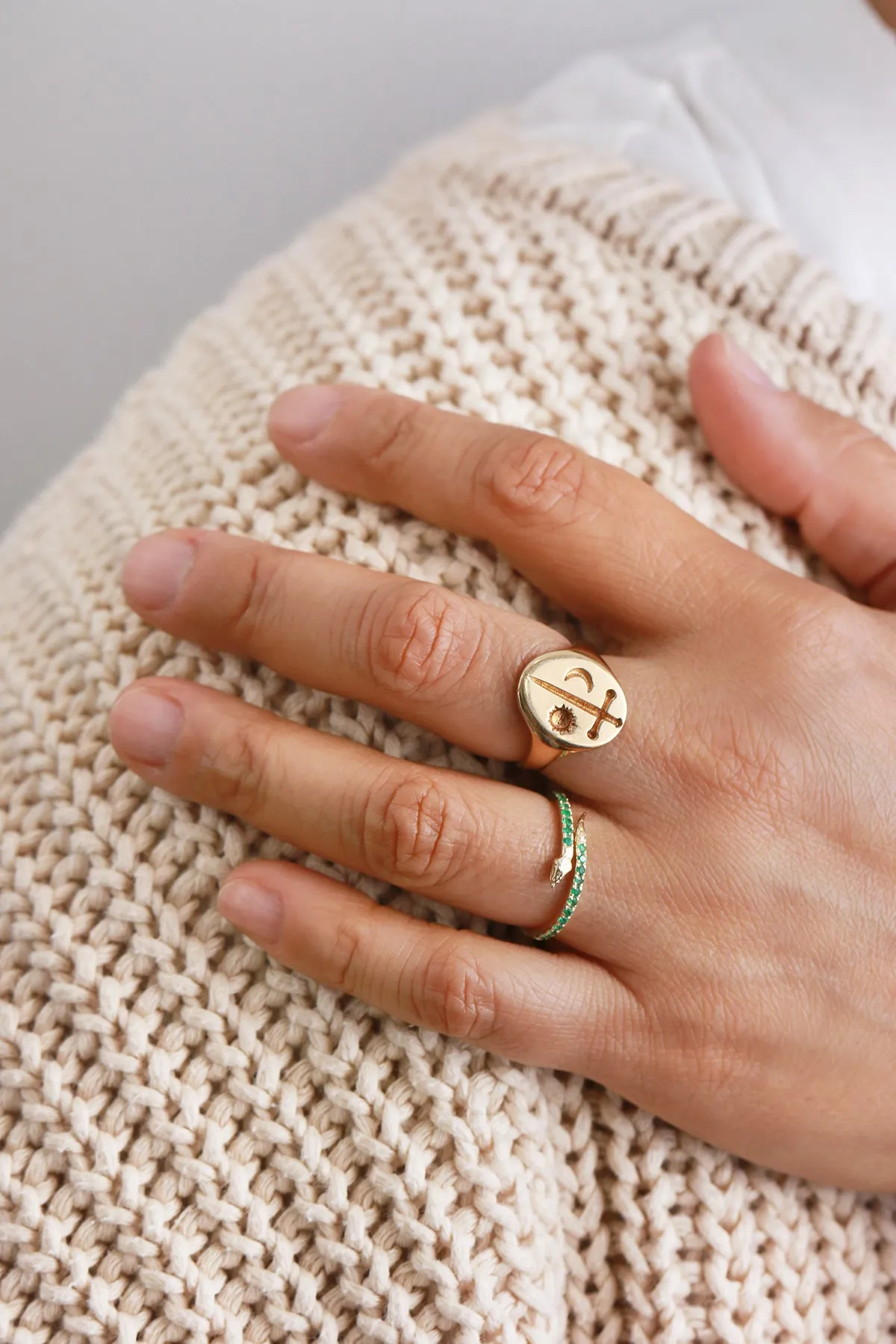 Libra Zodiac Signet Ring by Talon