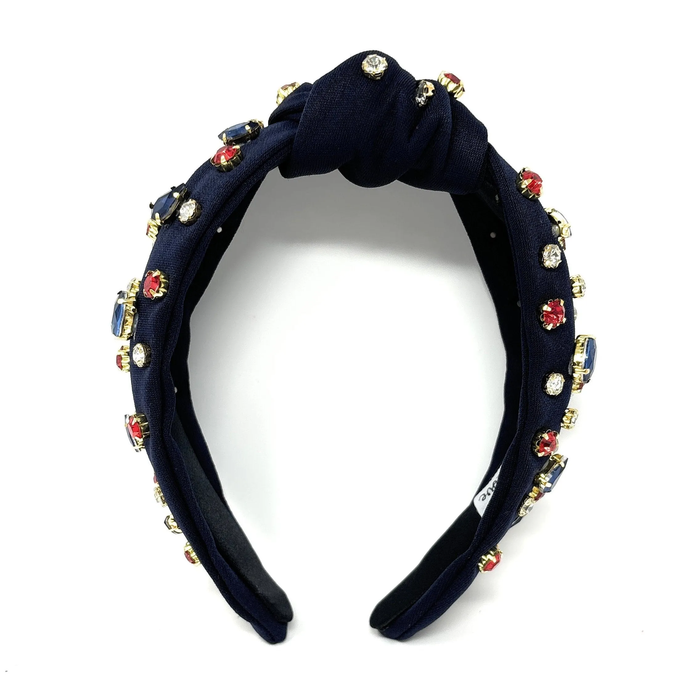 Navy Blue Jeweled Headband