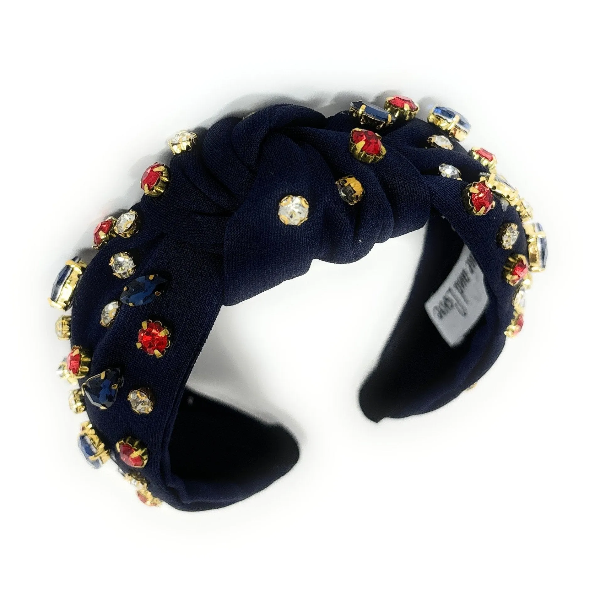 Navy Blue Jeweled Headband