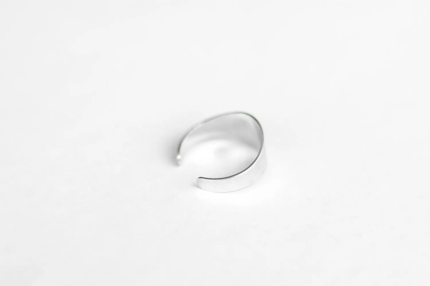 Ring for men, silver plain ring, men's ring, boyfriend gift for him, adjustable ring, wrapped ring, minimalist mens jewelry, stacking ring