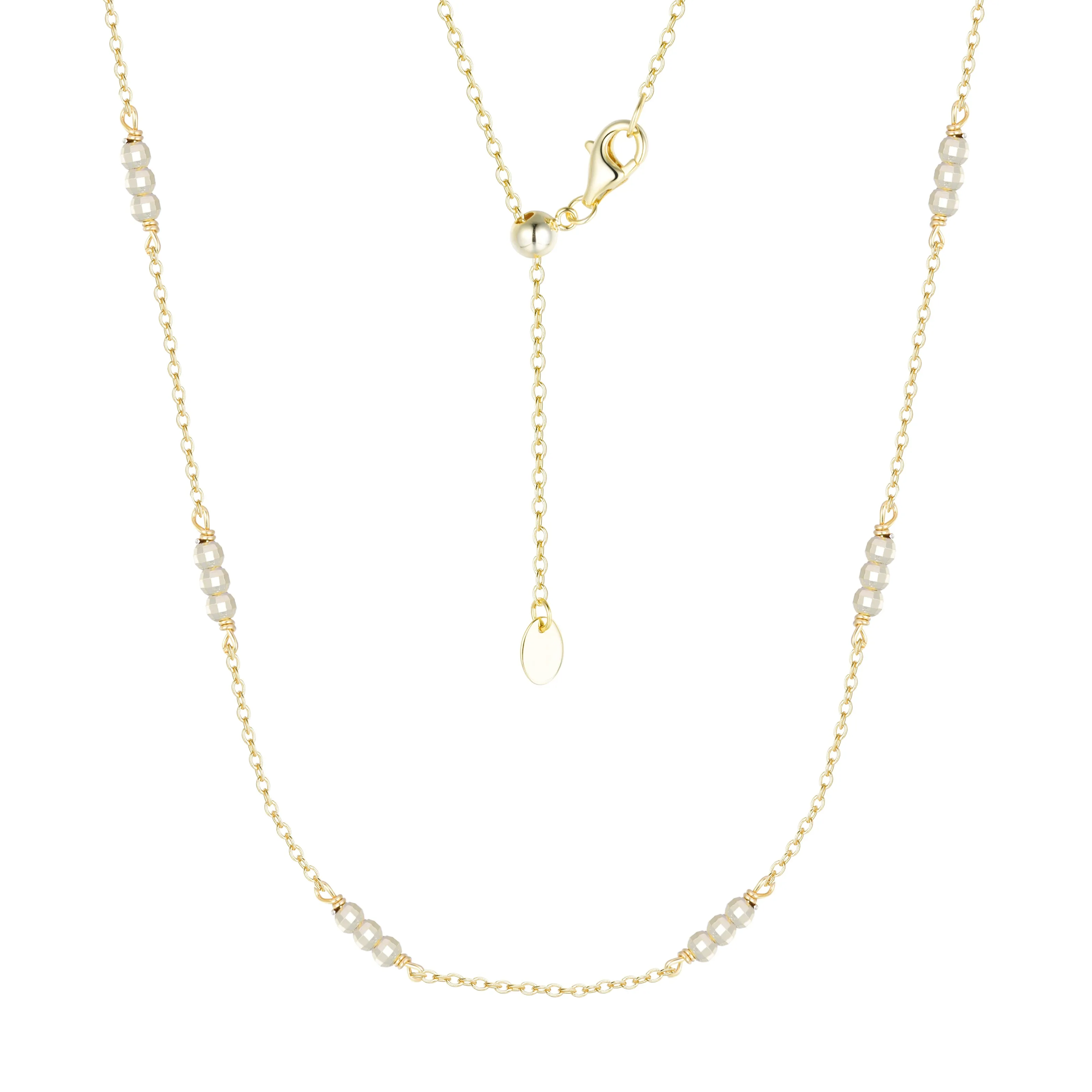 Sparkle Cluster Bead Chain Necklace