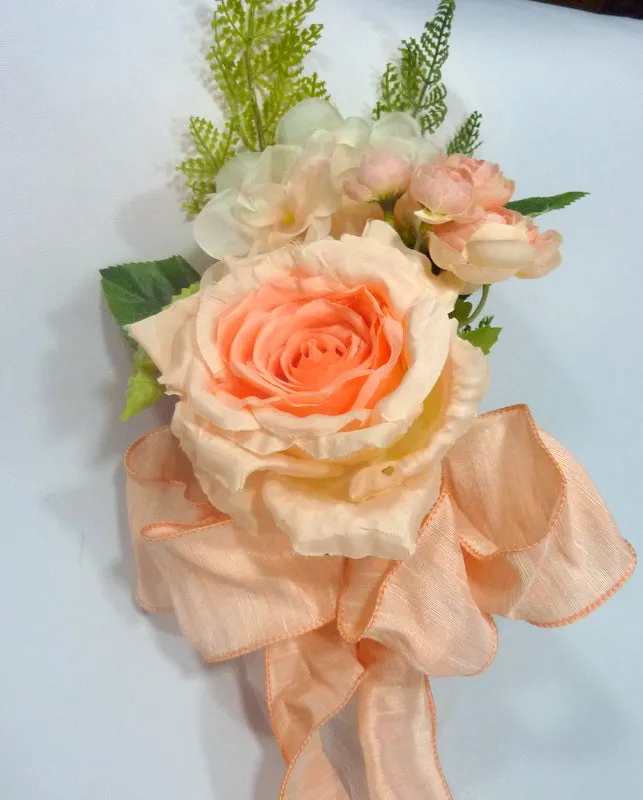 Wedding Aisle decorations, Wedding pew decorations, Floral chair ties
