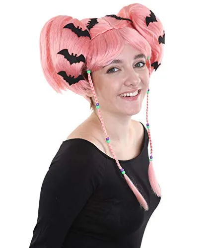 Women's Coral Bat Angel Pink  Wig | Premium Breathable Capless Cap